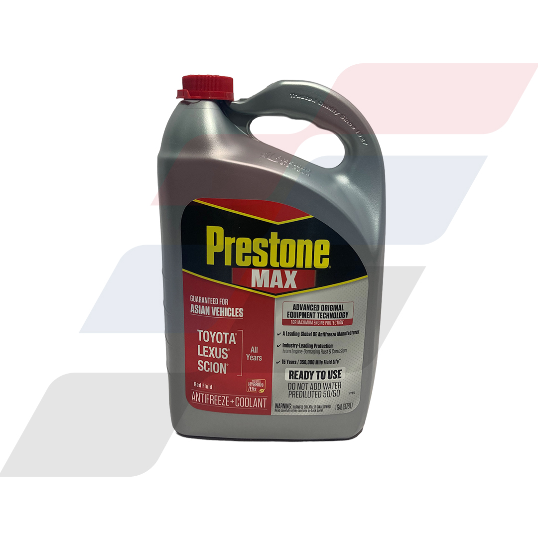 Prestone MAX Vehículos Toyota/Lexus (Rojo) Anticongelante + Refrigerante 3.78L